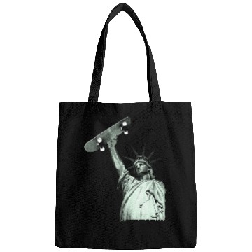 Discover Skateboard Statue of Liberty Bags