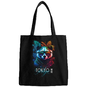 Discover Panda Pet Tokyo coordinates Panda Vaporwave Design Bags