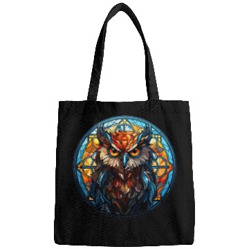 Discover Owl Pet Aesthetic Stained Glass Owl 1 Bags