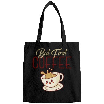 Discover Coffee Fun But First Coffee Funny Coffee Lovers Bags