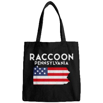 Discover Raccoon Pet Pennsylvania USA State America Travel 2 Bags