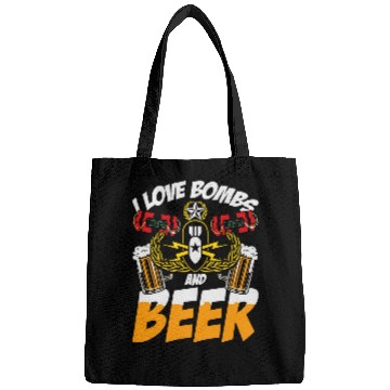 Discover Beer Fun EOD for Men I Love Bombs and Beer Bags