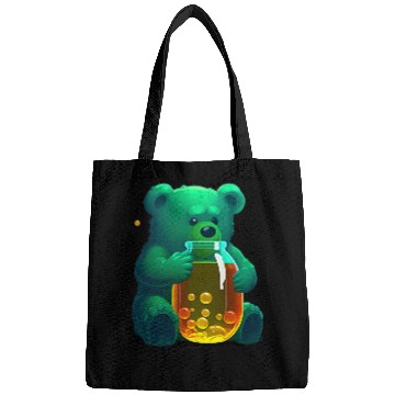 Discover Bear Pet Cute Green Gummy Bear Bags
