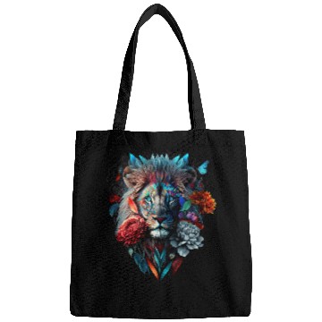 Discover Lion Pet Animal Print Art Animal Lover Lion 1 Bags