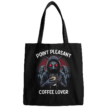 Discover Coffee Fun Point Pleasant Coffee Lover Cryptid Mothman Bags