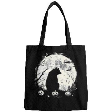 Discover Bear Pet Halloween Bear Spooky Moon Pumpkin Witchcraft Spider Web Bags