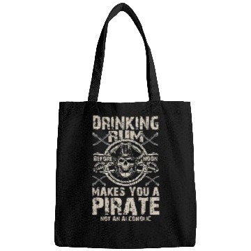 Discover Beer Fun Pirate Drinking Rum Alcoholic Crossbones Pirates Bags