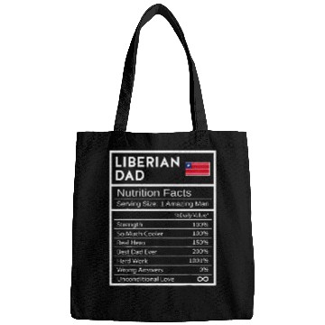 Discover Liberian Dad Nutrition Facts National Pride Gift For Dad Bags