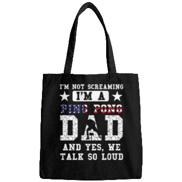Discover Mens Im not screaming Im a ping pong dad table tennis Bags