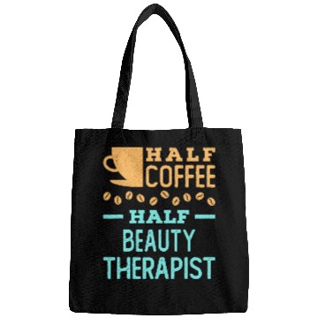 Discover Coffee Fun Half Coffee Half Beauty Therapist Cosmetologist Esthetician Bags