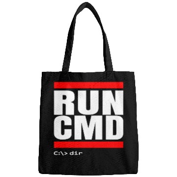Discover RUN CMD Command Line Shell IT Admin Nerd Geek Sysadmin dir Bags