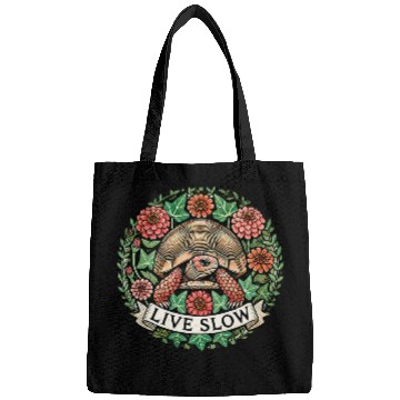 Discover Turtle Pet Live Slow Cute Box Turtle Illustration Bags