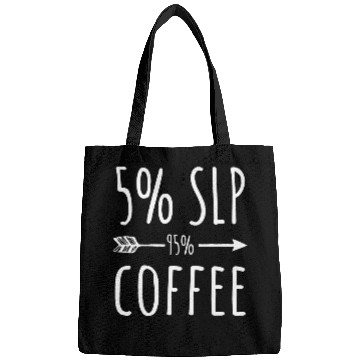 Discover Coffee Fun 5 SLP Gift Funny Speech Language Pathologist Bags