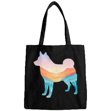 Discover Schipperke Nature Hiking Dog Sunrise Adventure Bags