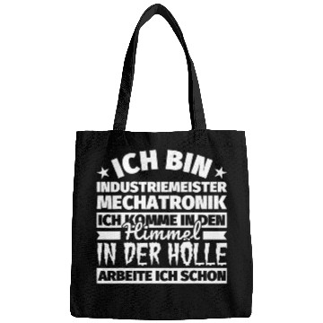 Discover Industrial Master Mechatronik Funny Gift Heaven Hell Bags
