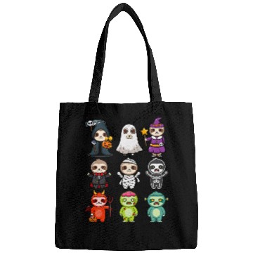 Discover Sloth Pet Spooky ghosts BooJee Horror Pumpkin Sloth Halloween Bags