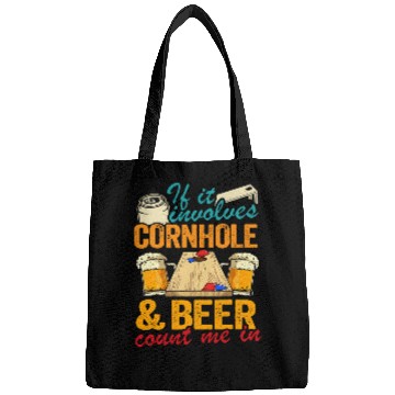 Discover Beer Fun If It Involves Cornhole And Beer Count Me In Funny Cornhole Bags
