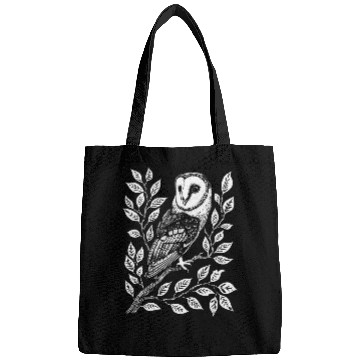 Discover Owl Pet Barn Owl Goth Witch Goblincore Cottagecore Dark Academia Bags