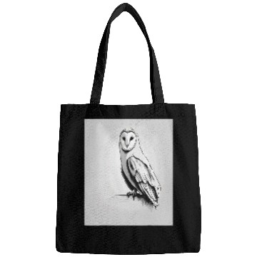 Discover Owl Pet Barn Owl Dark Night Hunter Drawing Bags