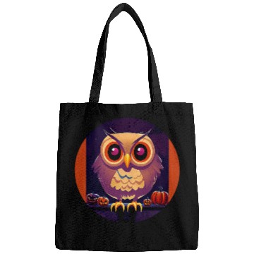 Discover Owl Pet Cute Halloween Barn Owl Jack o Lanterns Bags