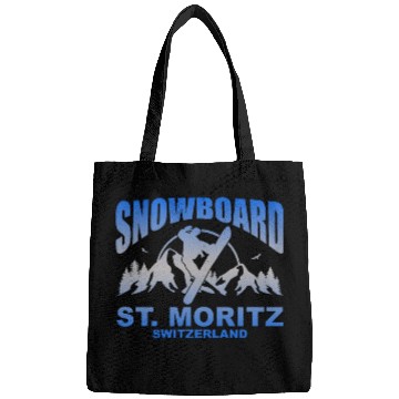 Discover Snowboard Rider St Moritz Switzerland Bags