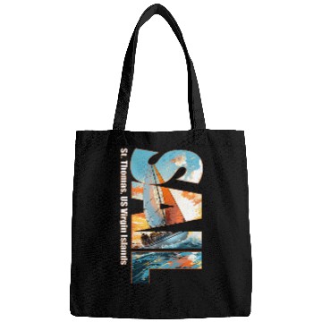 Discover St Thomas US Virgin Islands Sailing Nautical Sailor Bags