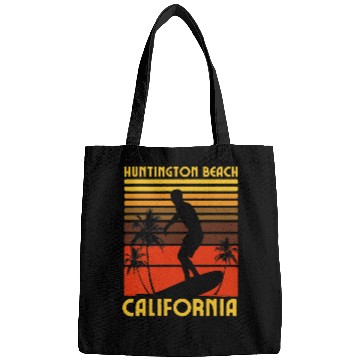Discover Surf Life Huntington Beach californiasSurfing Surfer Ocean Vintage Bags