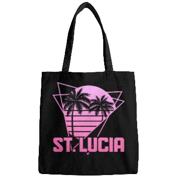 Discover St Lucia Retro vintages Surf 80s Souvenir Beach Surfer Bags