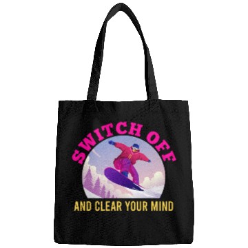 Discover Snowboarding Switch off and Clear your Mind Snowboarder Bags