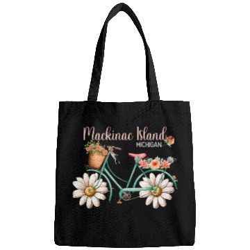 Discover Mackinac Island Michigan Bike vintages Bicycle Summer Biking Bags