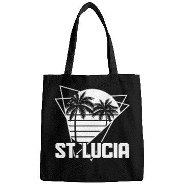 Discover St Lucia vintages Retro Surf 80s Souvenir Beach Surfer Bags