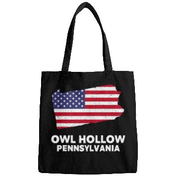 Discover Owl Pet Distressed Patriotic USA Flag Owl Hollow Pennsylvania Bags
