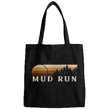 Discover Mud Run PA vintages Evergreen Sunset Eighties Retro Bags