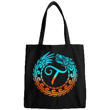 Discover Dragon Pet Tribal Dragon Initial Letter T Monogram Boho Bags