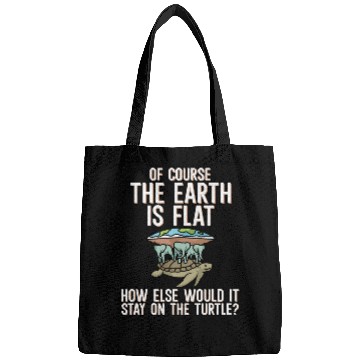 Discover Turtle Pet Modern turtle flat earth society Bags
