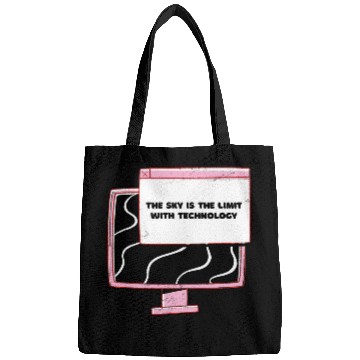 Discover The Sky Is The Limit With Technology Retro Designs Present Bags