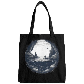 Discover Underwater Cave in the Sea with Coral Bags