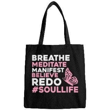 Discover Manifest Affirmation Awakening Enlightenment Butterfly Bags