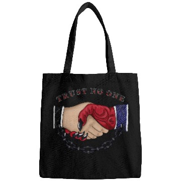 Discover Trust No One American Traditional Tattoo Handshake Bags