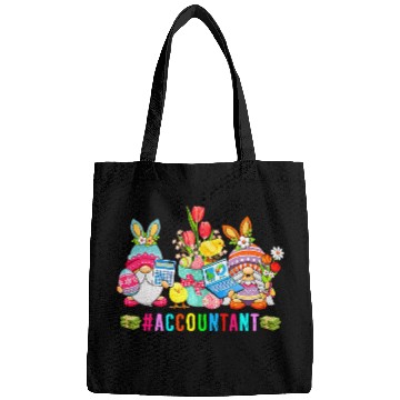 Discover Accountant Easter Day Bunny Gnomes With Chicks Hunting Eggs Bags