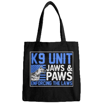 Discover Police Officer K9 Unit Jaws And Paws Enforcing The Laws Bags