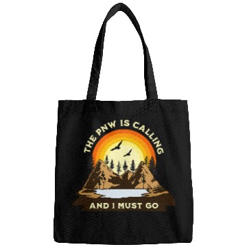 Discover The PNW is Calling Hiking Pacific Northwest Mountains Bags