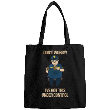 Discover Police Officer Donut Resist Thin Blue Line Under Control Bags