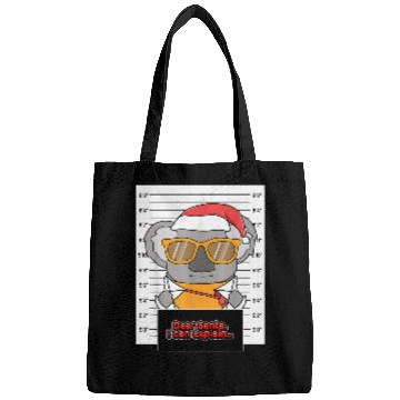 Discover Koala Pet Dear Santa I Can Explain Koala Glasses Criminal Christmas Bags