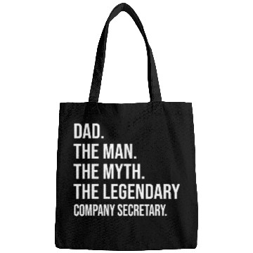 Discover Secretary Job THE MAN THE MYTH THE LEGENDARY COMPANY SECRETARY Bags