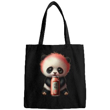 Discover Panda Pet Drinking Lemonade Panda Bear Soda Pop Summer Teddy Bears Bags