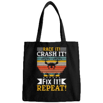 Discover Race It Crash It Fix It Repeat Drone Pilot Fan Bags