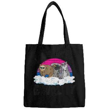 Discover Raccoon Pet Love Trash Equality Opossum Raccoon Bisexual Flag Bi Pride Bags