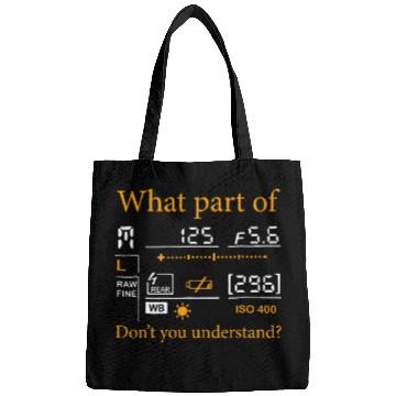 Discover Photographer Job What Part Of Dont You Understand Photography Camera 8 Bags