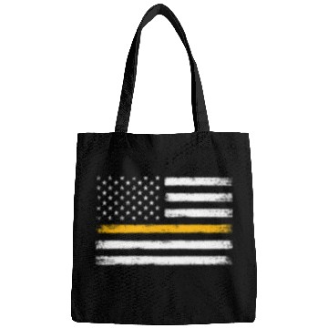 Discover Police Job Thin Gold Line Flag Dispatcher Police Fires EMS Dispatchers Bags